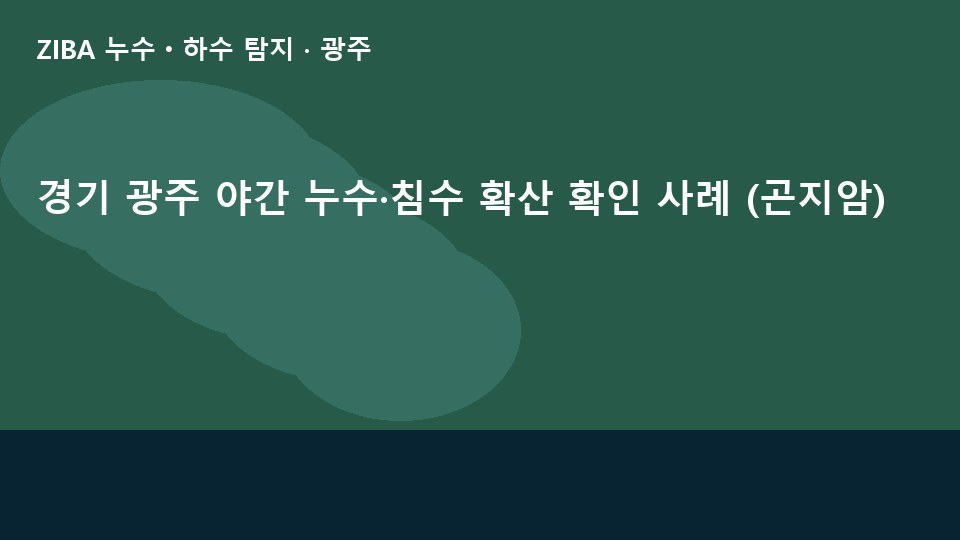 경기 광주 야간 누수·침수 확산 확인 사례 (곤지암)